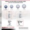 Service Caster 3 Inch Blue Poly Wheel Swivel 3/4 Inch Square Stem Caster with Total Lock Brake SCC-SQTTL20S314-PPUB-BLUE-34 - alternate 2